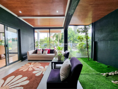 Elegant Mediterranean High Ceiling House and Lot with Wide Open Space Garden Area-9